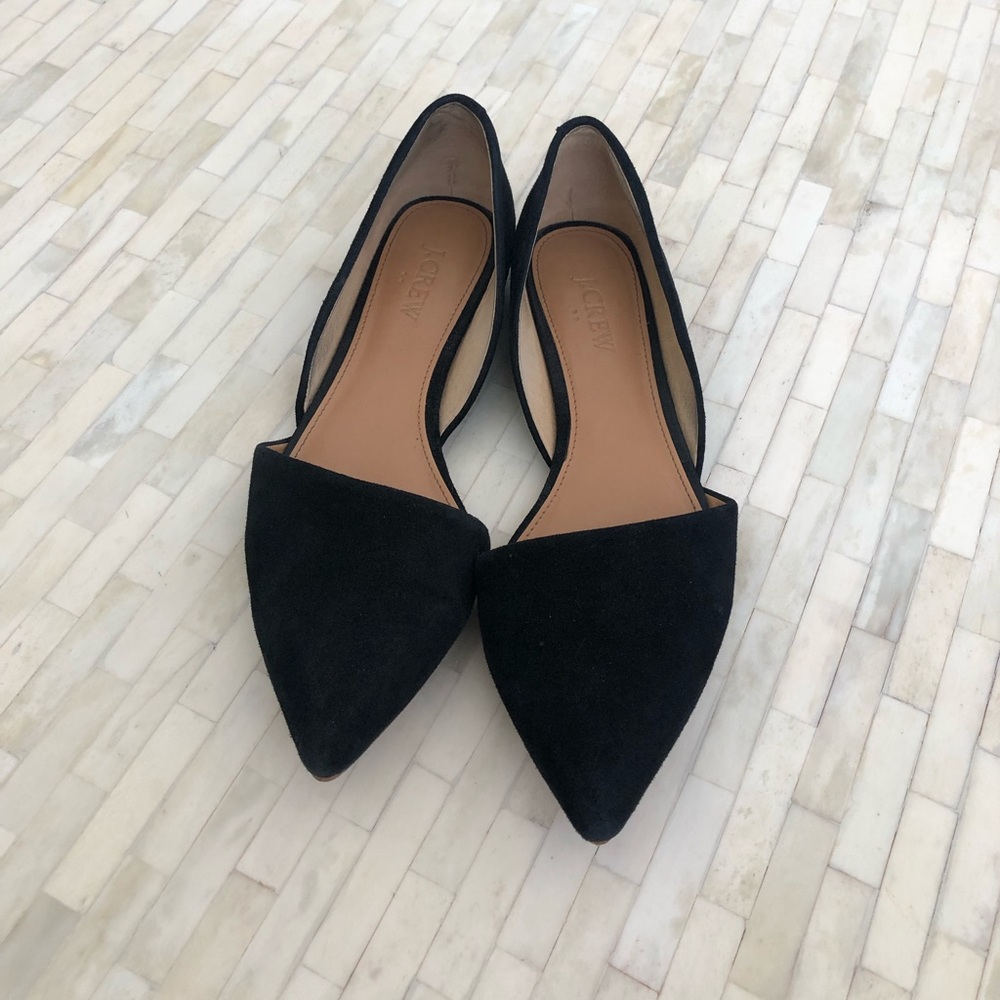 J. Crew Factory Zoe Suede D’Orsay Flats